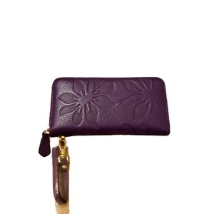 NWOT Purple Bostanten Leather Wallet/Wristlet